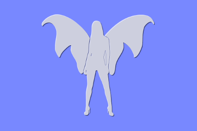 Angel Blue Long, par Xavier E. G. Dierick